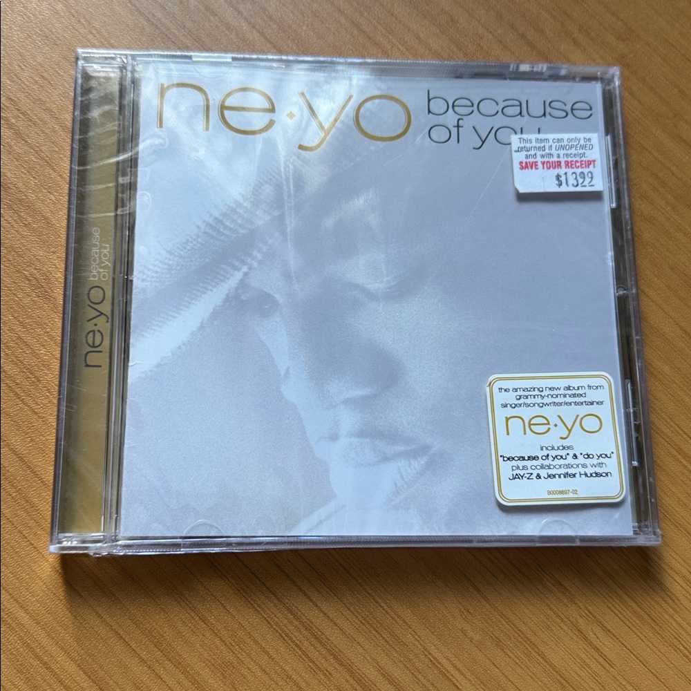 NEW & Sealed Because of You by Ne-Yo (CD, May-2007, Def Jam (USA)) Rare